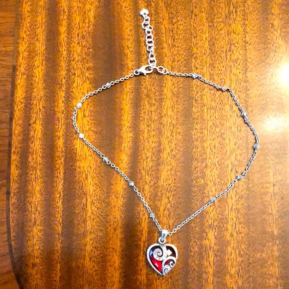 Brighton CUPIDS LOVE Swarovski Crystal reversible Heart Necklace - Picture 13 of 13